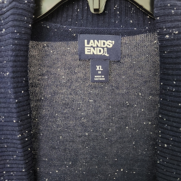NWOT Lands End Navy Open Cardigan - Picture 5 of 7